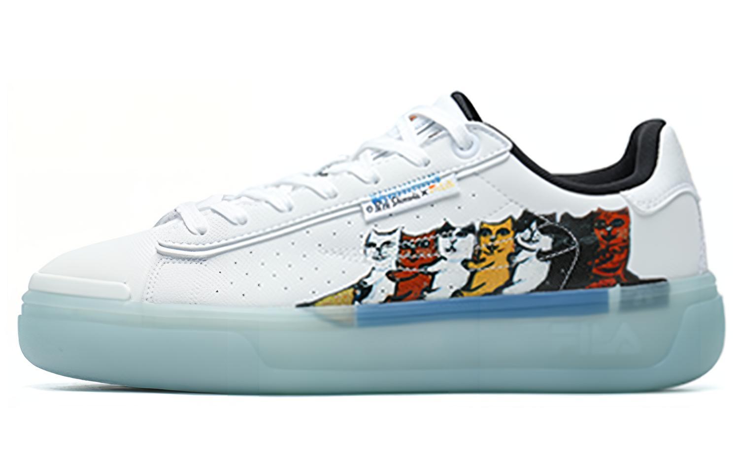 FILA Heritage FHT Low Top Sneakers White/Green Women's