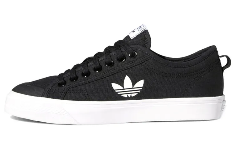 Adidas Originals Nizza Trefoil Canvas Comfortable Abrasion Resistant Slip Resistant Low top Skateboard Shoes