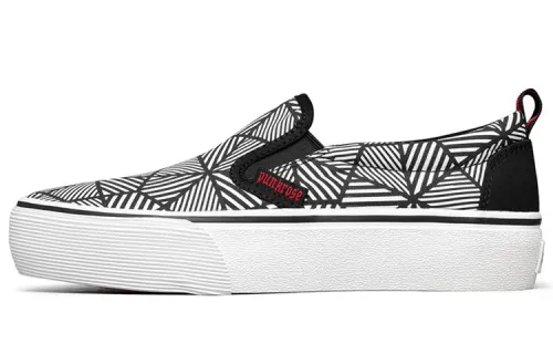 Skechers Volt'D Mesh Low top Skateboard Shoes Women's Black White