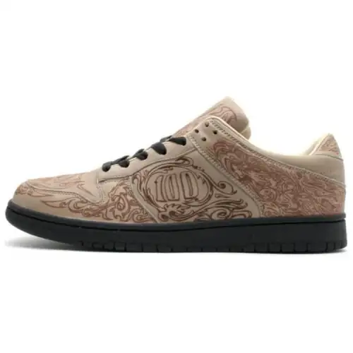 Nike Dunk Slip Resistant Abrasion Resistant Low top Skateboard Shoes Men's Brown