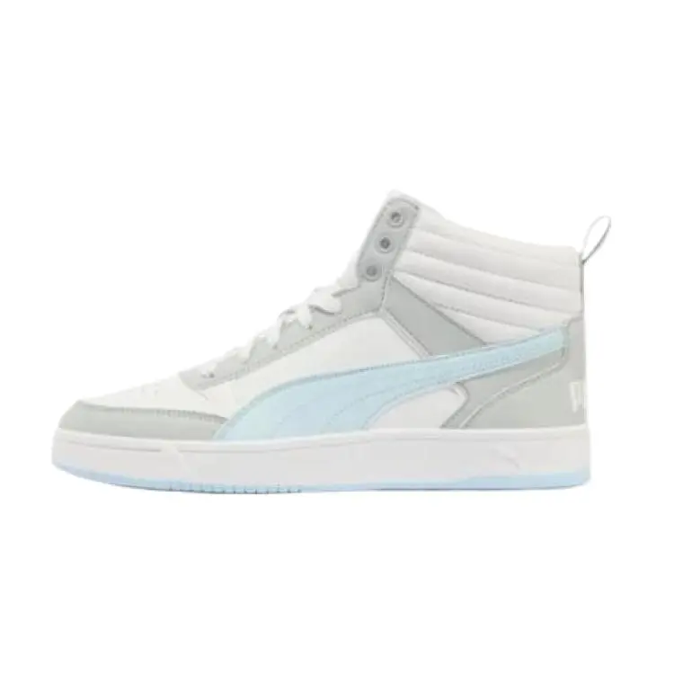 PUMA DRIBBLE Coverage Waterproof Abrasion Resistant Lightweight Mid top Skateboard Shoes Unisex Blue Gray