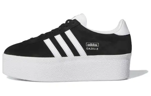 Adidas Originals GAZELLE UP Low top Skateboard Shoes Women's Black White