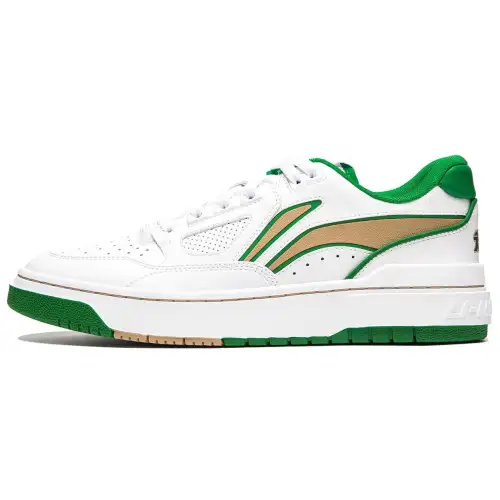 Li Ning Synthetic Leather Comfortable And Trendy Slip Resistant Abrasion Resistant Low top Skateboard Shoes Unisex