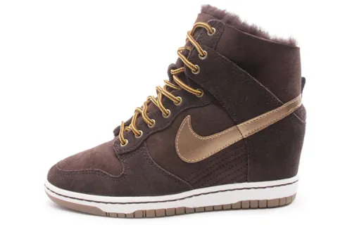Nike Dunk Sky High Prm 'Brown White' Women's