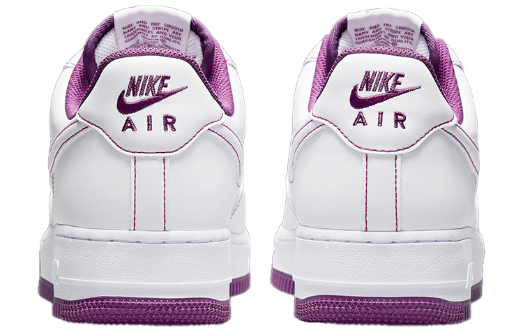 Мужские кроссовки Nike Air Force 1 "Viotech" (бело-фиолетовые) — Белый / фиолетовый — фото 5