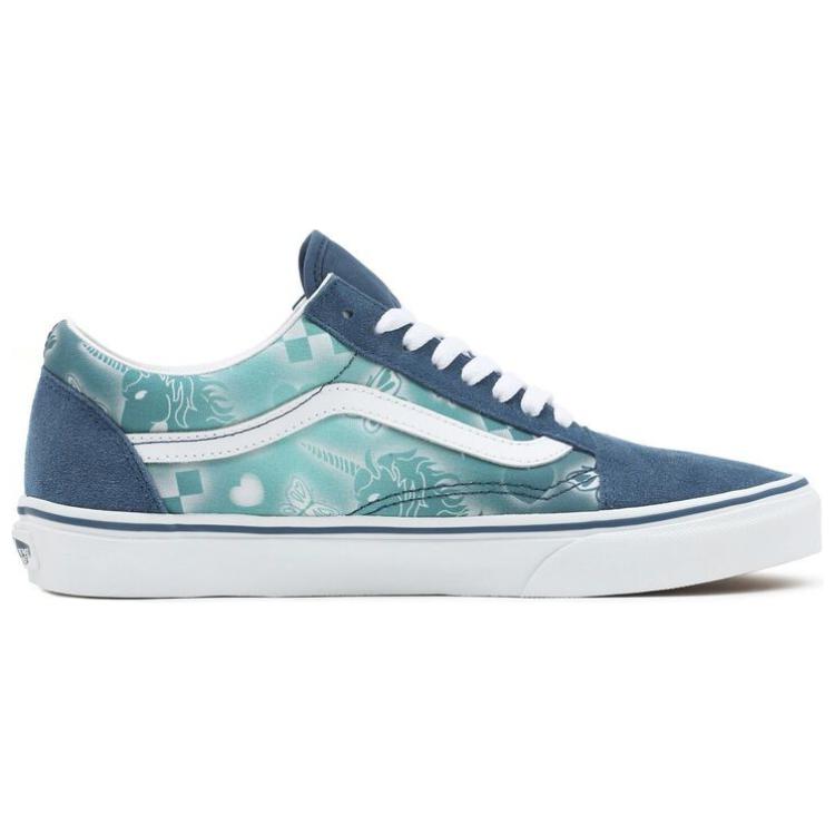 Кеды Vans Old Skool (сине-белые) — фото 2