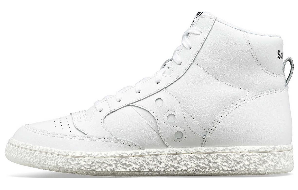 Saucony Jazz Court High Slip Resistant Abrasion Resistant High top Skateboard Shoes Unisex White