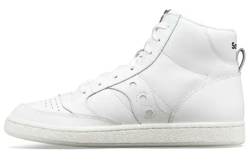 Saucony Jazz Court High Slip Resistant Abrasion Resistant High top Skateboard Shoes Unisex White