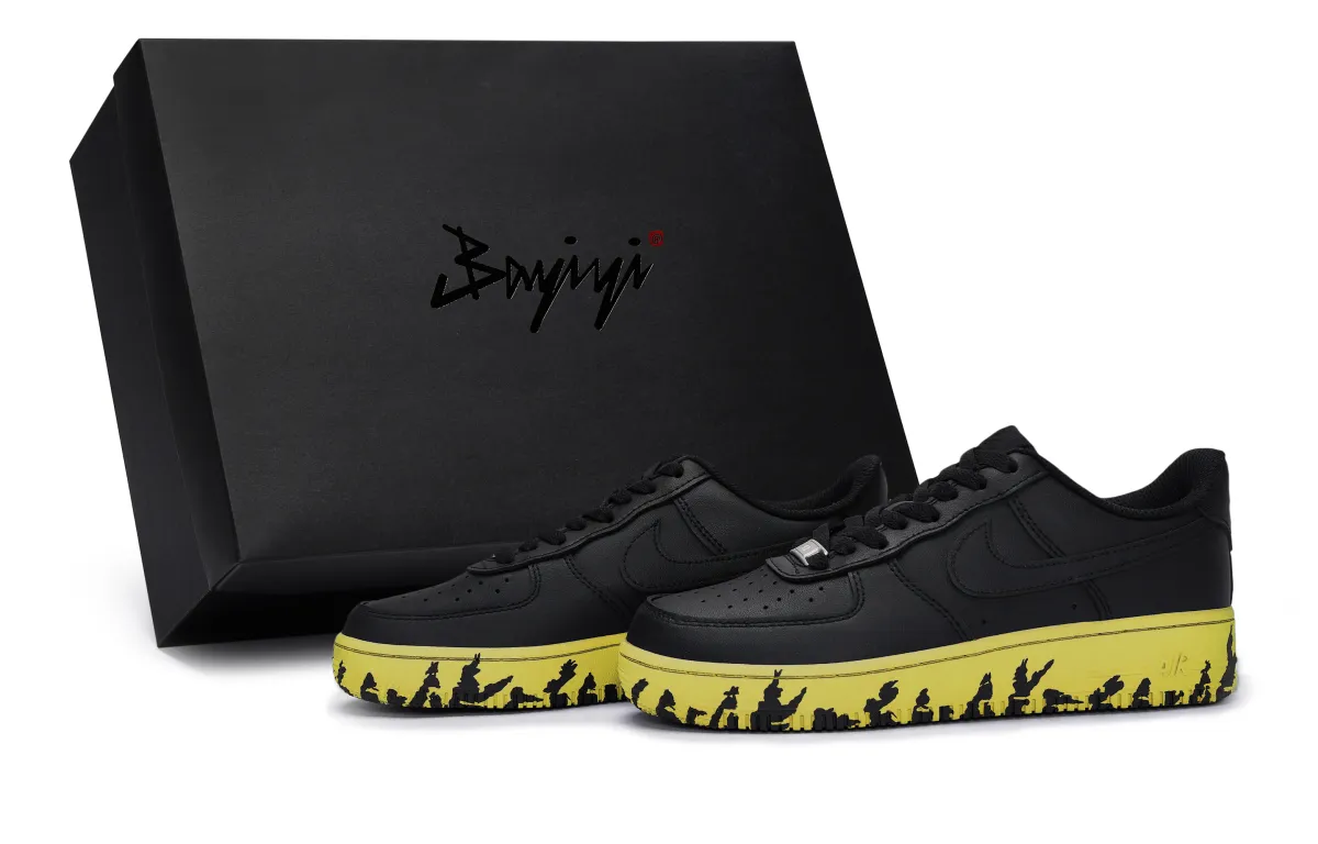 Nike Air Force 1 07 811 Manufacturing, Time Space Yellow, Special Shoe Box Slip Resistant Abrasion Resistant