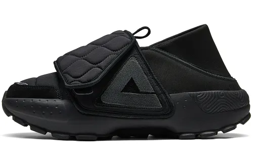 PEAK Abrasion Resistant Slip Resistant Low top Skateboard Shoes Men's All Black