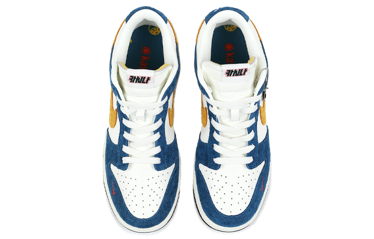 Кеды Nike Dunk Kasina "80s Bus" (сине-желтые) — фото 4