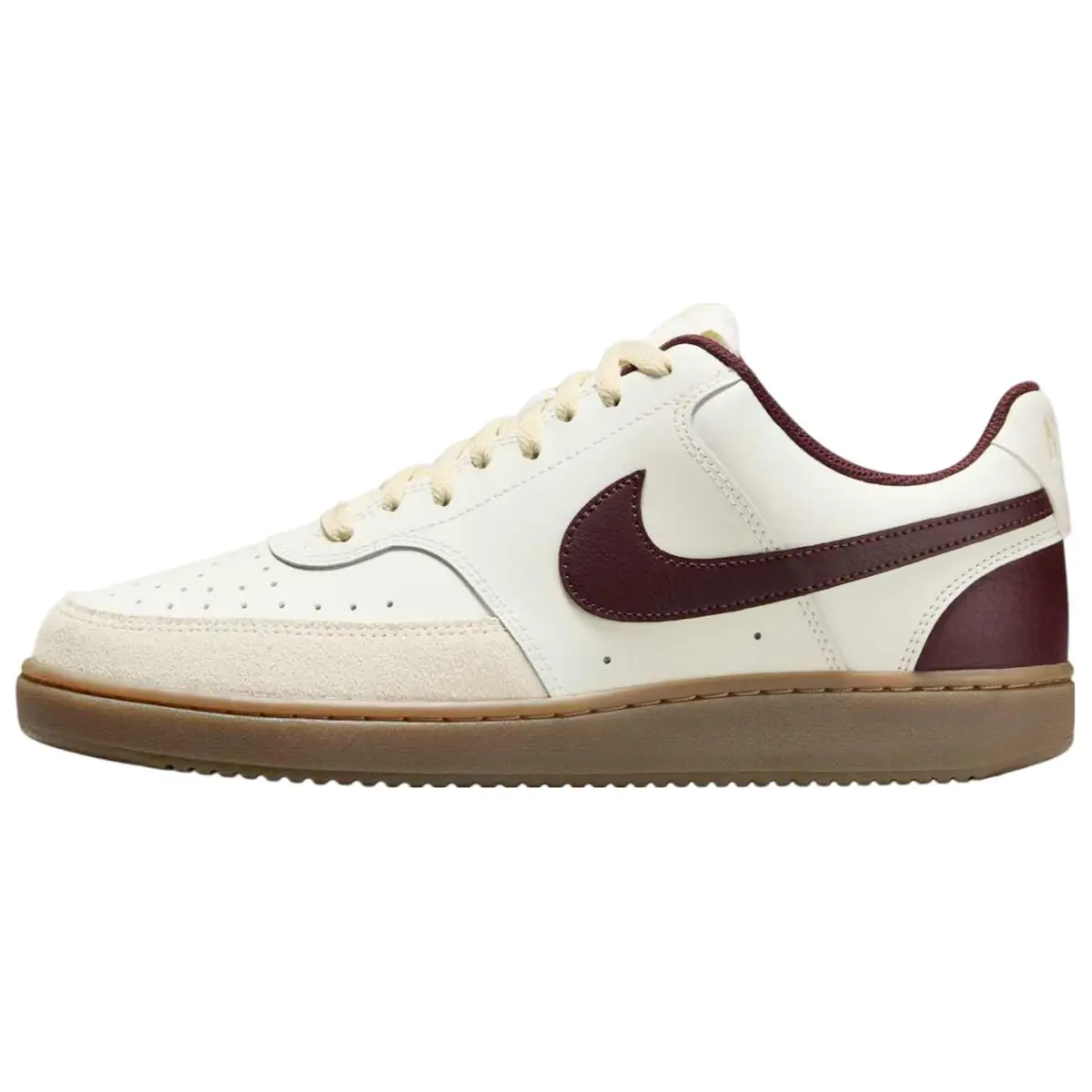 Nike Court Vision Low top Skateboard Shoes Men's Ecru