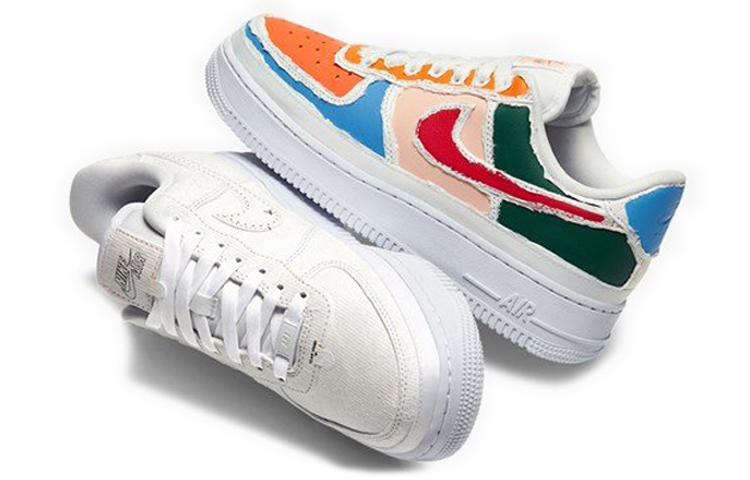 Женские кеды Nike Air Force 1 '07 Lx Reveal (белые) — фото 7