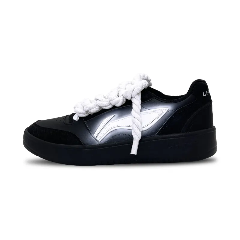 Li Ning Sycee V3 Slip Resistant Abrasion Resistant Balance Low top Skateboard Shoes Men's Black White