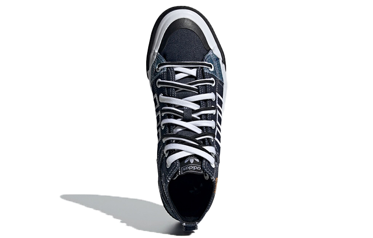 Кеды adidas Nizza Hi DL (сине-белые) — фото 5