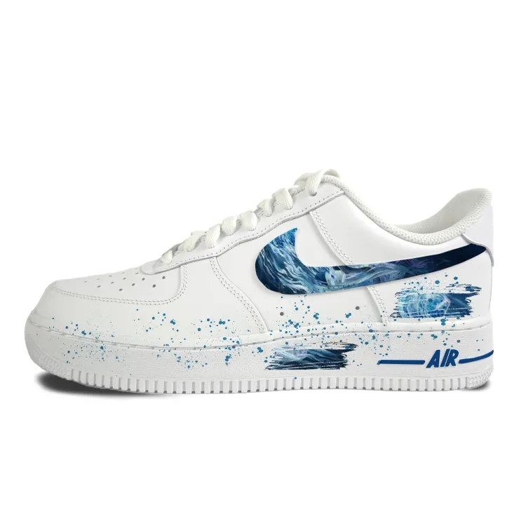 Nike Air Force 1 Cow Leather Abrasion Resistant Low top Skateboard Shoes Unisex White