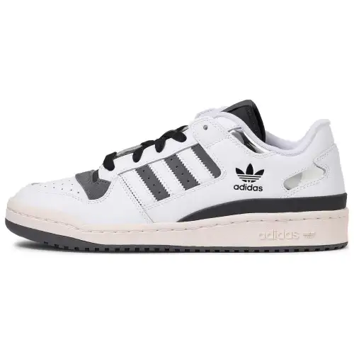 Adidas Originals FORUM Low Abrasion Resistant Breathable Low top Skateboard Shoes Unisex Black White