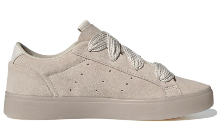 Женские кеды adidas originals Sleek Fat Laces (коричневые) — Коричневый — фото 2