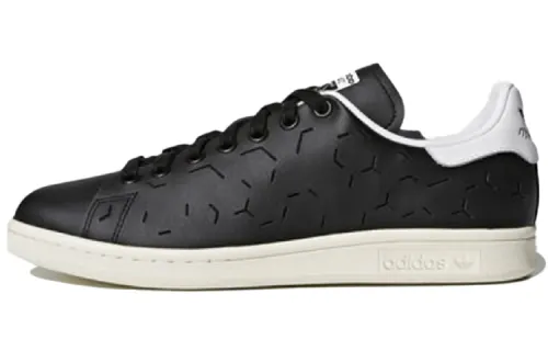 Adidas Originals Stan Smith Non slip Lightweight Low top Skateboard Shoes Obsidian Black