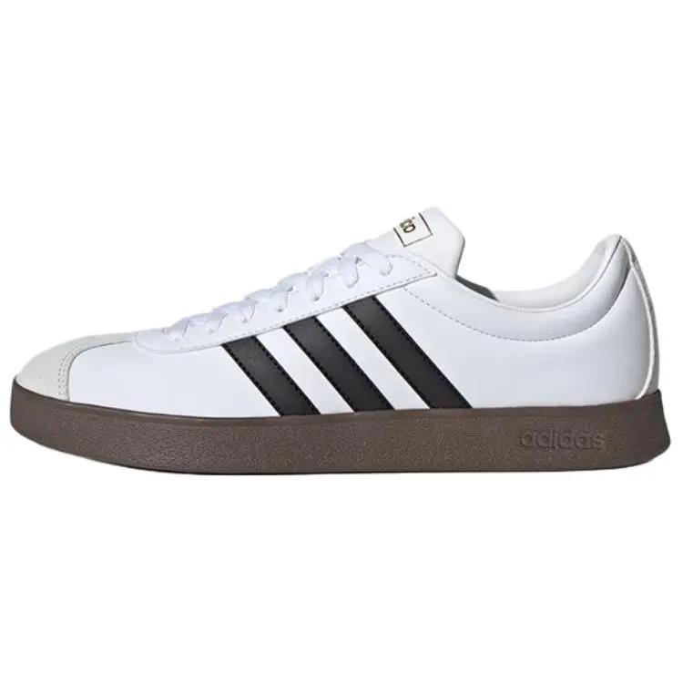 Adidas Vl Court Classic Low top Skateboard Shoes Unisex White Black
