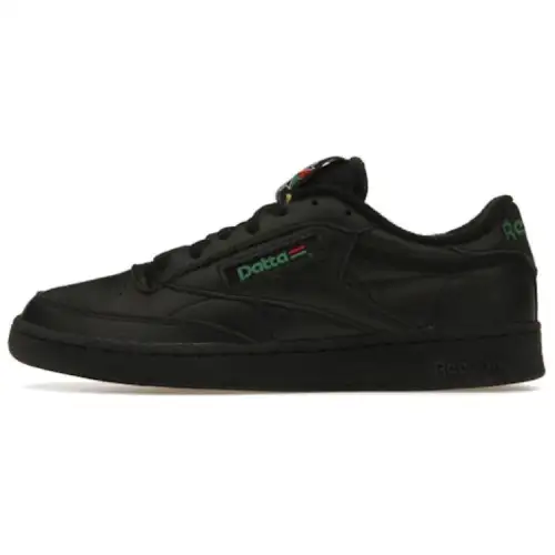 Patta x Reebok CLUB C 85 Abrasion Resistant Abrasion Resistant Low top Skateboard Shoes Unisex Black