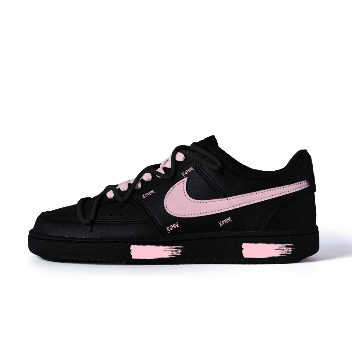 Nike Slip Resistant Abrasion Resistant Low top Skateboard Shoes Unisex Black