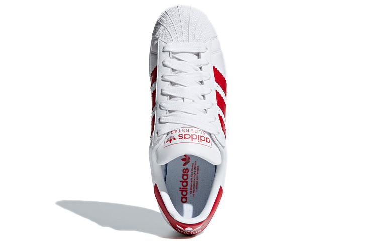 Кроссовки adidas originals Superstar (бело-красные) — фото 4