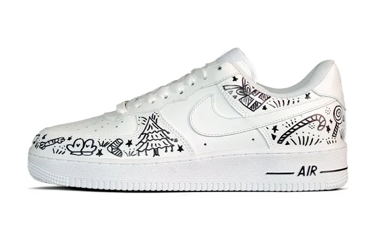 Nike Air Force 1 Low Air Force 1 Low top Skateboard Shoes Women's Black White