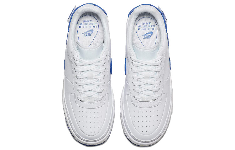 Женские кеды Nike Air Force 1 Jester XX (бело-синие) — Синийбелый — фото 4