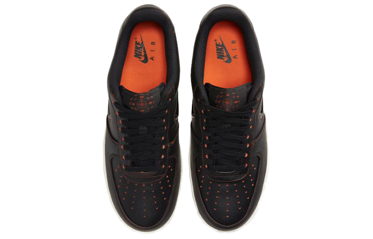 Мужские кеды Nike Air Force 1 Jewel Home & Away Black (черно-оранжевые) — фото 4