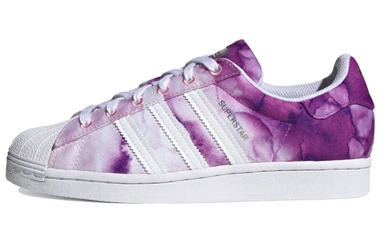 Adidas Originals Superstar Collection Synthetic Leather Abrasion Resistant Low top Skateboard Shoes Women's