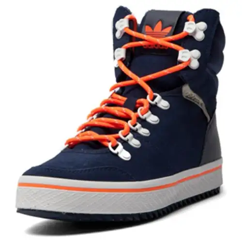 Adidas Originals Slip Resistant Abrasion Resistant High top Skateboard Shoes Women's Blue