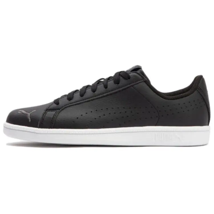 PUMA Smash Cat Comfortable Abrasion Resistant Low top Skateboard Shoes Unisex Black
