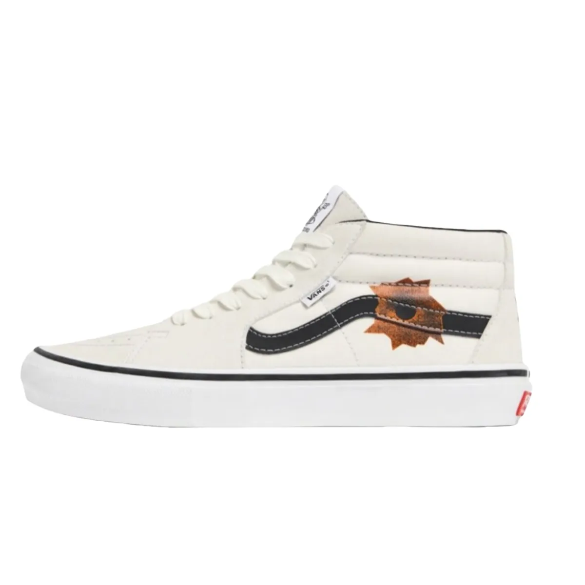 Grosso Supreme x Nate Lowman x Grosso Skate Vans Mid 'Cream'