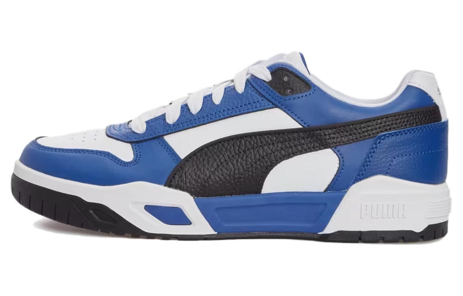 PUMA Rbd Tech Cushioning Abrasion Resistant Cushioning, Wear Resistant Low top Skateboard Shoes Unisex White Blue Black
