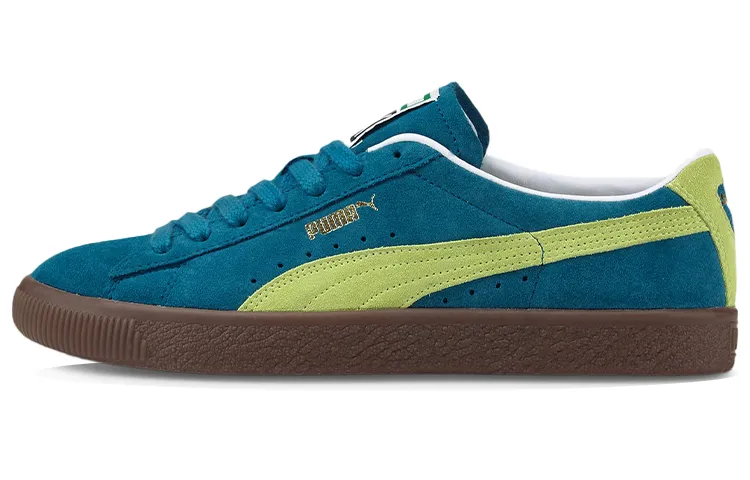 PUMA Unisex Suede Vtg Sneakers Blue/Green