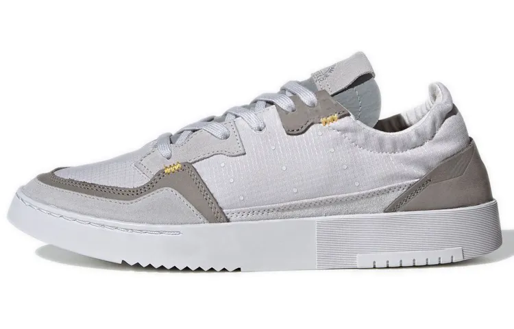 Adidas Originals Super Court Slip Resistant Slip Resistant Low top Skateboard Shoes Men's Gray