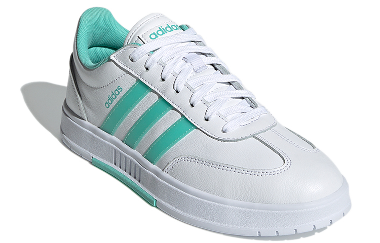 Женские кеды adidas neo Gradas (бело-зеленые) — Белый / зелёный — фото 2