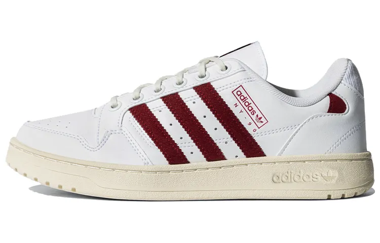Adidas Originals NY 90 Stripes Leather Slip Resistant Abrasion Resistant Slip Resistant Abrasion Resistant Low top