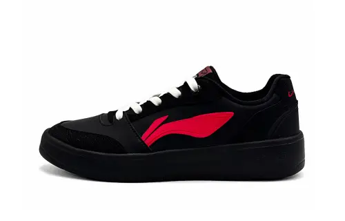 Li Ning Sycee V3 Balance Lightweight Breathable Low top Skateboard Shoes Men's Black Red