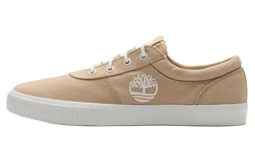 Timberland Slip Resistant Abrasion Resistant Low top Skateboard Shoes Men's Pink Khaki