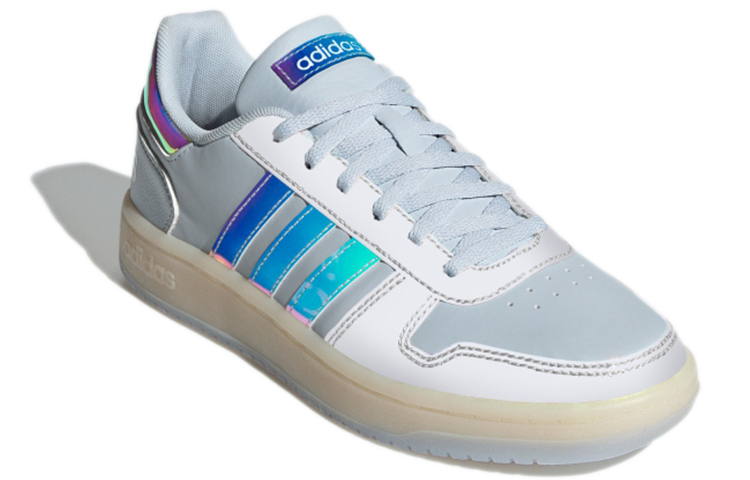 Женские кеды adidas neo Hoops 2.0 (синий / белый) — фото 3