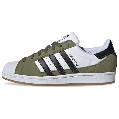 Adidas Originals Low top Skateboard Shoes Men's White Green
