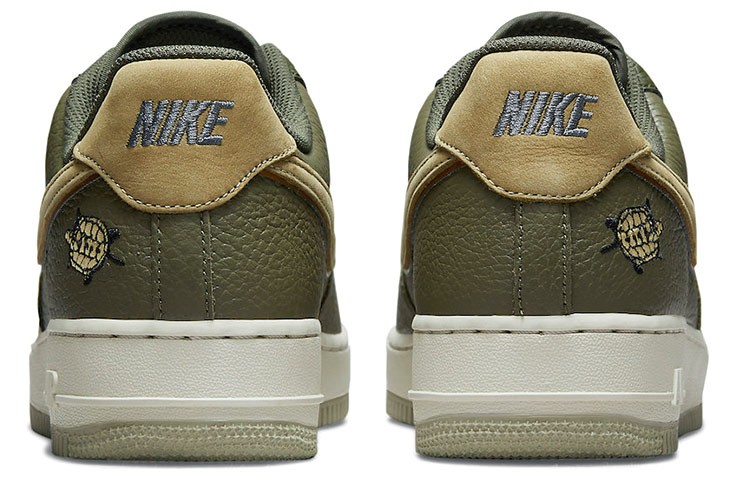 Мужские кроссовки Nike Air Force 1 Turtle (оливковые) — 橄榄绿 — фото 5