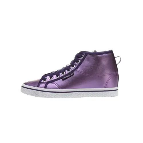 Adidas Originals Slip Resistant Abrasion Resistant Mid top Skateboard Shoes Women's Purple