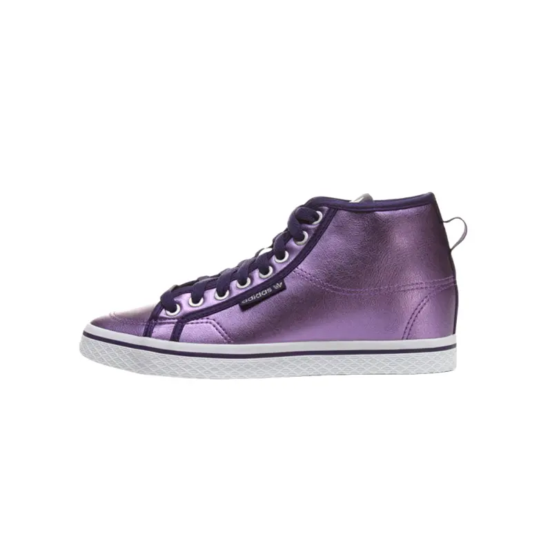 Adidas Originals Slip Resistant Abrasion Resistant Mid top Skateboard Shoes Women's Purple