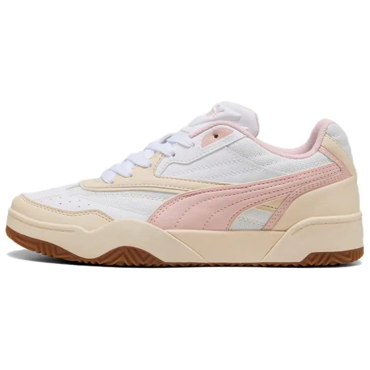 PUMA Tifosi Abrasion Resistant Abrasion Resistant Low top Skateboard Shoes Unisex Pink White