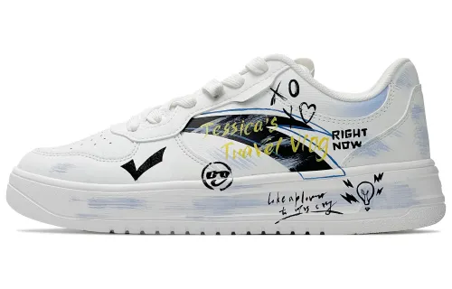 Anta Life Collection Slip Resistant Cushioning Slip Resistant Cushioning Low top Skateboard Shoes Men's White Blue