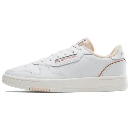 Reebok Phase Court Soft And Comfortable Low top Skateboard Shoes Women's White Pink