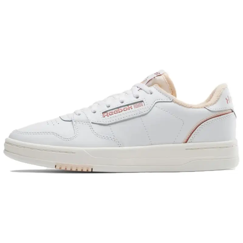 Reebok Phase Court Soft And Comfortable Low top Skateboard Shoes Women's White Pink